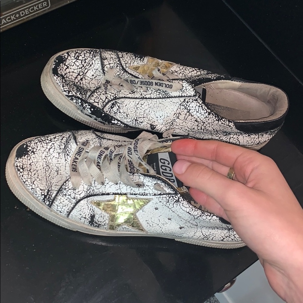 Golden goose low top sneakers.